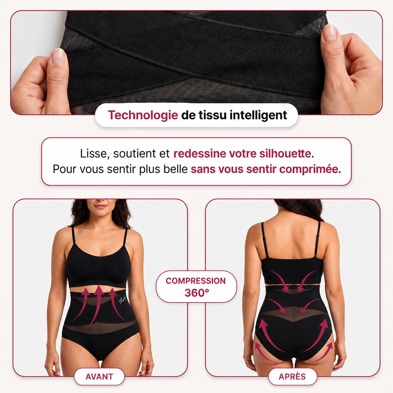 Culotte Post-Partum — Compression 360°