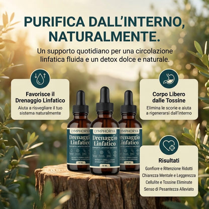 Gocce di benessere per il drenaggio linfatico